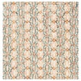 thumbnail image 6 of SAFAVIEH Trace Shavonne Geometric Trellis Wool Area Rug, Ivory/Navy, 3' x 5', 6 of 10