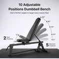 thumbnail image 2 of MERACH 1323LBS Adjustable Weight Bench, Foldable Workout Bench Press for Home Gym Fitness Strength Training, 2 of 9