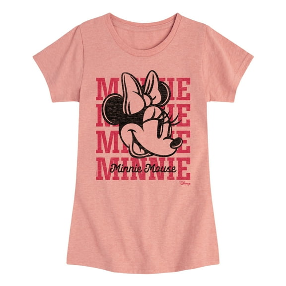 Disney - Minnie, Minnie, Minnie Mouse - Toddler & Youth Girls Short Sleeve Graphic T-Shirt