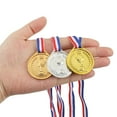 thumbnail image 5 of Uxcell 1.5" Mini Plastic Silver Award Medals 2nd Prize Medals with Ribbon for Games Sports 24 Pack, 5 of 7