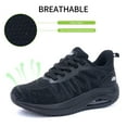 thumbnail image 3 of AOV Womens Walking Shoes with Arch Support Athletic Orthotic Sneakers for Women Foot Pain Relief Size 7 Black, 3 of 6