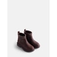 thumbnail image 2 of Wonder Nation Toddler Girls Sweater Knit Faux Leather Boots, 2 of 5