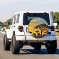 thumbnail image 3 of Floral Vintage Seamless Spare Tire Cover Dust-Proof Wheel Tire Cover Fit Trailer, RV, SUV and Many Vehicle, 3 of 8