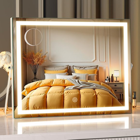 Vanity Mirror MINISO, 45 x 36 cm, luz LED con aumento de 5 aumentos