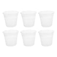 thumbnail image 2 of DimyFew 6 Pcs Pots pour Orchidées Semis Pépinière Rempotage Légers Patio Respirants 19cm Rond Blanc, 2 of 8