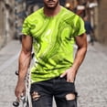 thumbnail image 1 of Styesk T-Shirts pour Hommes Mode Hommes Confortables Imprimés Manches Courtes Col Rond Blouses Chemises, 1 of 5