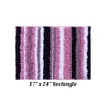 thumbnail image 3 of Better Trends 17" x 24" Bathroom Rugs 100% Polyester Soft Water Absorbent Non Slip Bath Mat Machine Washable Rug Griffie Collection - Purple, 3 of 8