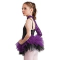 thumbnail image 5 of Vestido de leotardo con falda de tul brillante para gimnasia y patinaje artístico para niñas pequeñas, vestido de baile de ballet, ropa de baile de jazz, disfraz de hip hop, 5 of 5