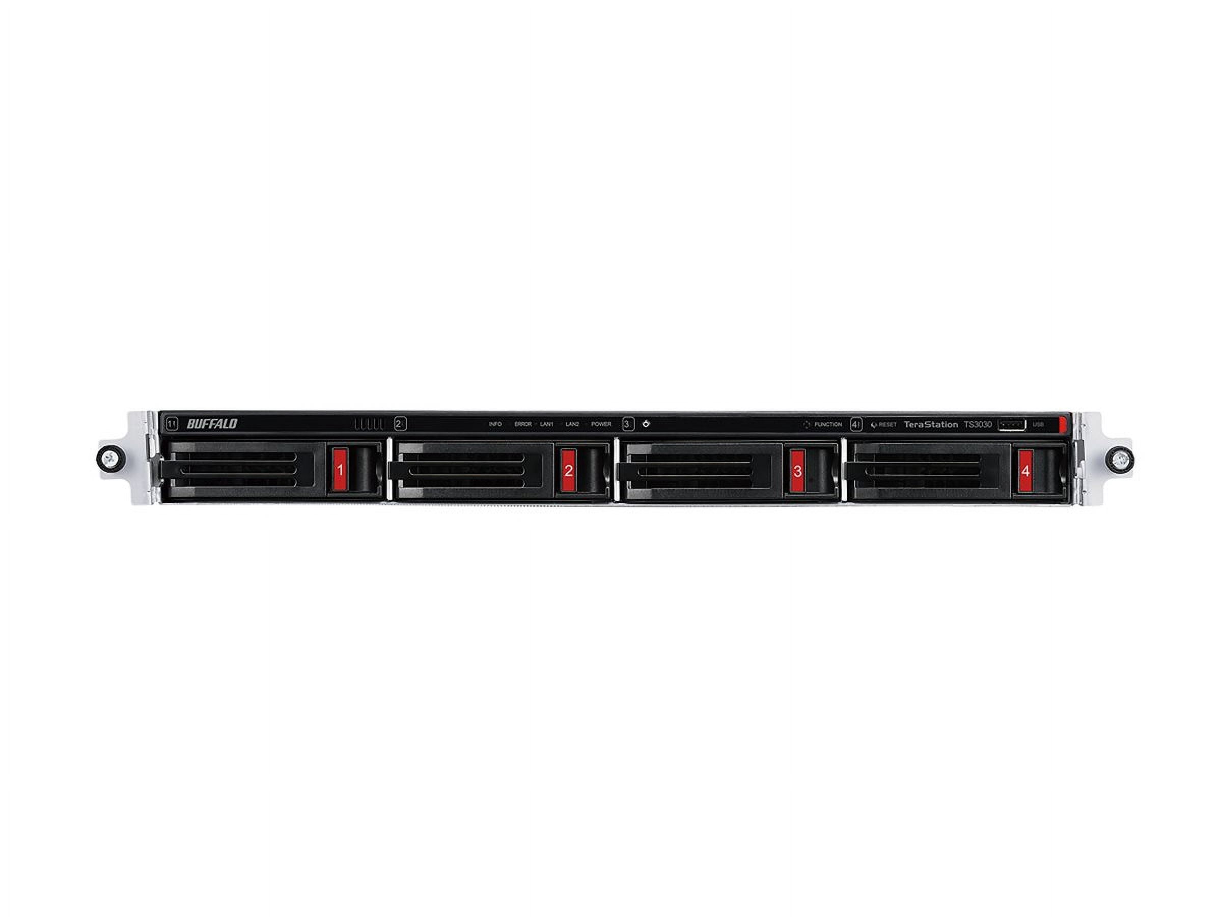 BUFFALO TeraStation 3430RN Partially-populated 2-Bay Rackmount NAS 8TB [2x4TB] HDD Included 2.5GBE iSCSI TAA Compliant (ts3430rn0802)