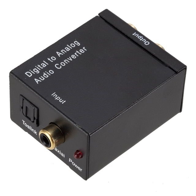 Mistaha Digital to Analog Audio Converter Audio Switch Box Optical to RCA AV Switcher Selector