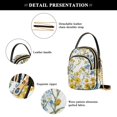 thumbnail image 4 of FORMRS Crossbody Bag for Women Quilted Travel Shoulder Cell Phone Purse with Chain Strap Handbag, Yellow Floral, 4 of 7