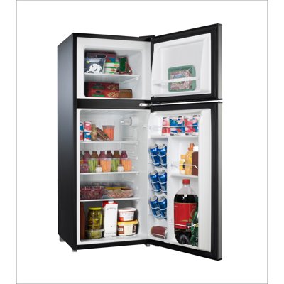 Buy Galanz 4 6 Cu Ft Stainless Steel Look 2 Door Estar Compact Fridge With Freezer Online In Taiwan 448801983
