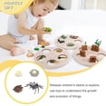 thumbnail image 2 of Bewildely 1 Juego de modelo de gusano de pala, Material plástico Premium, figuritas de insectos significativas, modelos de crecimiento educativo temprano Juguetes Educativos araña blanca NO24 Bewildely FN010083-24, 2 of 6