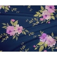 thumbnail image 4 of oneOone Polyester Lycra Fabric Watercolor Leaves & Peony Floral Print Fabric BTY 56 Inch Wide, 4 of 4
