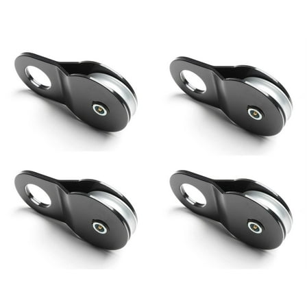 (4) 16000lbs 8TON Black Recovery Winch Pulley Snatch Block off road ATV UTV SUV