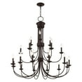 thumbnail image 4 of Livex Lighting Estate 15 Light Foyer Chandelier in Bronze, 4 of 10