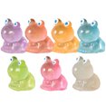 thumbnail image 1 of Cute Frog Desk Decor Made of Resin for Home Office Decoration Assorted Color 7 Pieces, 1 of 8
