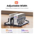 thumbnail image 4 of Vertical Laptop Stand For MacBook Air Pro Triple Slots Aluminum Notebook Stand For MacBook Pro Tablet iPad Phone Holder Metal Dual Slots, 4 of 6