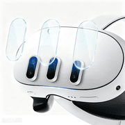 For VR Headset Tempered Glass Camera Lens Protector Anti Scratch Clear Lens Film Accessories Compatible with Meta Quest 3