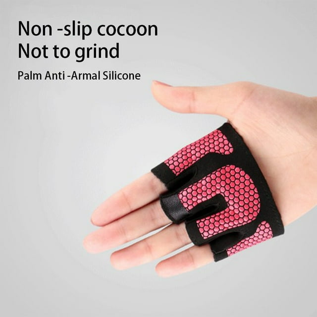 Gants de Musculation Antidérapants Respirants Demi-Doigts Protecteurs de Paume de Gym