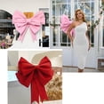 thumbnail image 4 of Extra Large Bow Decorative Bow DIY Giant Bow Giant Large Red Bow Car Bow Gift Bow for Wedding Party Pink 50 cm, 4 of 8