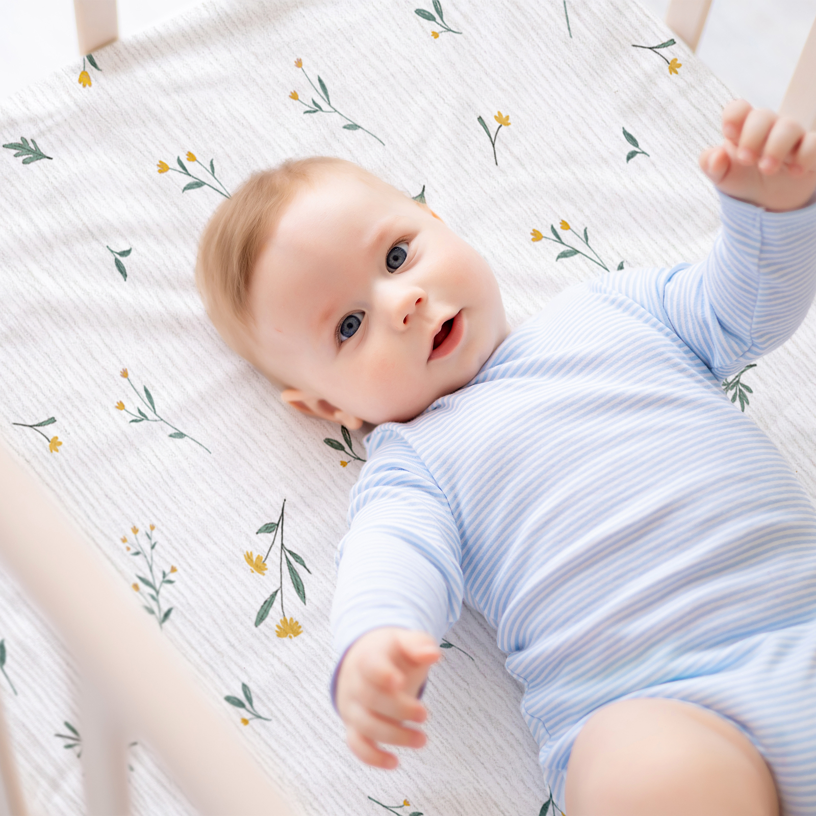Gllquen Baby Mini Crib Fitted Sheets, 3-Pack photo 3