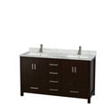 thumbnail image 5 of Wyndham WCS141460DGYIVUNSMXX 60" Vanity in Gray + Ivory Marble and Square Sink, 5 of 6