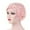 Pink, variant on Elegant Women's Baseball Cap with Intricate Lace Ruffle and Braided Wrap Design for Stylish Headwear Beige,One Size