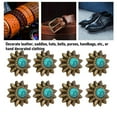 thumbnail image 4 of 20 Sets Rivets Vintage, Metal Conchos Buckles Daisy Conchos Buckles Botón, 4 of 7