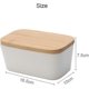 thumbnail image 2 of Porcelain Butter Dish With Lid 600ml Sealed Butter Dish Holds For Countertop Succinct Boxed Butter Keeper With Removable Silicone Seal For All Types O, 2 of 5