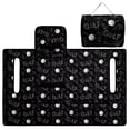thumbnail image 4 of Psesaysky Golf Cart Seat Covers with 4 Pockets Soft Golf Cart Seat Towel Blanket, Extra Handle, Foldable and Washable, Suit EZGO TXT RXV/Club Car Seats, Black, 4 of 8