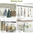 thumbnail image 3 of 12 Pack Shower Curtain Rings Plastic Curtain O Rings Hook Glide Easily on Bathroom Shower Rod, Clear, 3 of 10