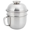 thumbnail image 2 of Stainless Steel Fast Food Bowl DoubleLayer Lunch Box Instant Noodle Soup Cup with Lid, 2 of 19