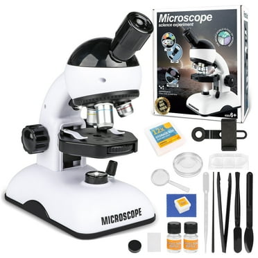 Freecat Kids Beginner Microscope STEM Kit,Up to 400x Zoom,Gift for Boys & Girls,STEM & Science Toy, Ages 6 