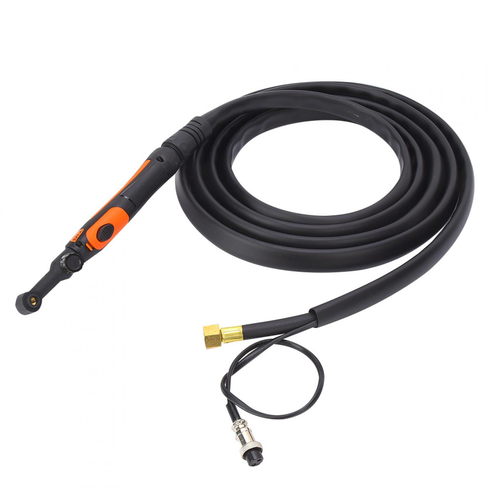8mm² Wire Flexible Valve Head 4m Line Tungsten Arc Welding Torch for Automotive Industry Car Maintenance TIG Welding Torch M16x1.5 Inlet Arc Welding Kit 