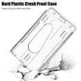 thumbnail image 2 of 10x Clear ID Card Badge Holder Hard Plastic Protector Vertical Slim Protect Case, 2 of 9