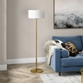 thumbnail image 4 of Henn&Hart 16"W Lampadaire Moderne en Métal Finition Laiton Brossé, 4 of 7