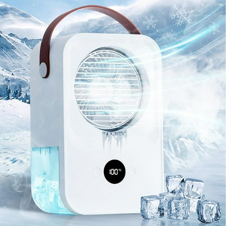 

Ovzne Portable Mini Air Conditioner-Usb Powered Low Noise Desktop Air Cooler For Bedroom Office Dorm Camping Clearance