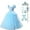 Robe+accessoires, variante sur HAWEE Filles Bleu Cendrillon Costume de Princesse Classique de Luxe Déguisement de Fête