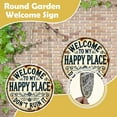 thumbnail image 4 of Welcome To My Happy Place – Don’t Ruin It Tin Sign, 7.8x7.8inch Vintage Round Metal Sign, Home Decor for Bathroom, Garden, Farm, Bedroom, Bar, Cafe, 4 of 9