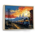 thumbnail image 2 of Designart "Mexico City Yellow Coral art painting" Cityscapes Floater Framed Canvas Wall Art, 2 of 7