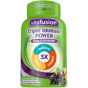 Vitafusion Triple Immune POWER Gummy Vitamins, 60 count (Pack of 4)