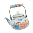 thumbnail image 4 of FashionCha Decorative Teapot Enamel Tea Kettle Floral 2.5L New Year Water Kettle Coffee Pot, 4 of 9