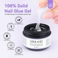 thumbnail image 3 of Saviland Nail Glue Gel Kit with 2pcs 15g Solid Nail Glue Gel, 1pc Steel Pusher, 3 of 8