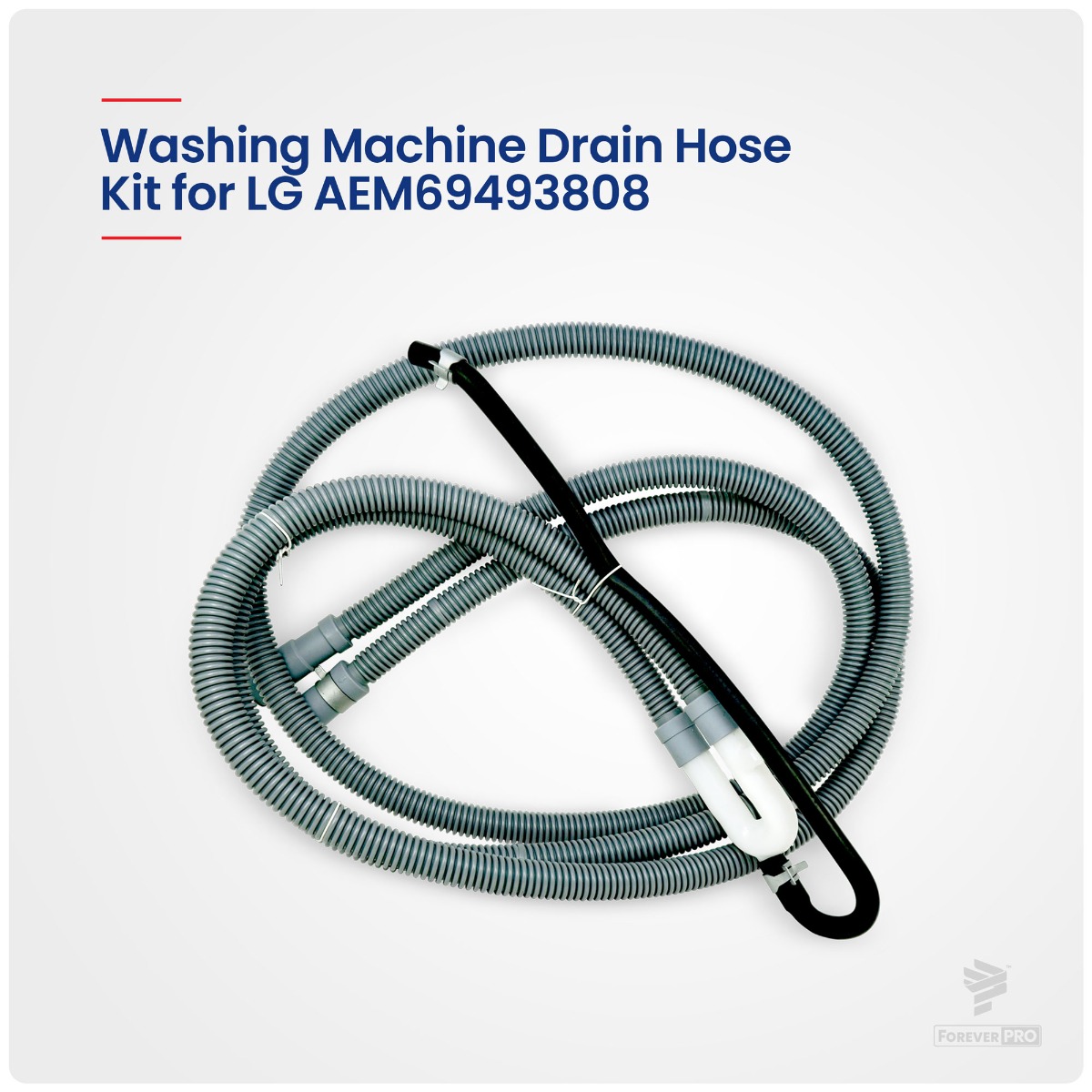 SUPPLYZ Direct Replacement for LG AEM69493808 Washer Hose Assemblydrain AEM69493805 PS11760658