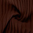 thumbnail image 3 of asdoklhq Womens Holiday Dresses Women's Solid Color Lapel Knitted Long Skirt Slim and Temperament Hip Hugging Long Sleeved Dress Coffee M, 3 of 7