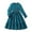 Blue, variant on Mercatoo Child Girls Kids Long Sleeve Thin 𝐅loral Casual Dress Kids Holiday P𝐚rty High Waist Swing 𝐅lowy Midi Dresses