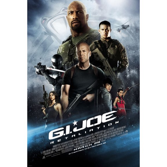 Gi Joe Retaliation poster 12x16 Print on Metal Sign 12in x 16in Square Adults Best Posters