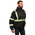thumbnail image 5 of Bass Creek Outfitters Men's Oxford Insulated Safety Work Jacket with Hidden Hood, Sizes S-3XL, 5 of 13