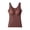 Brown L, variant on Women Bottoming Vest with Chest Pads Seamless Sleeveless Thick German Velvet Thermal Base Layer Keep Warm Stretchy V Neck Lace Camisole Winter Basic Top
